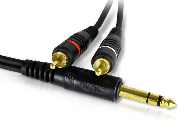 Technical Pro Technical Pro™ 1/4'' to Dual RCA Audio Cables