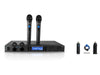 Rechargeable Dual UHF Wireless Microphone System