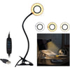 Technical Pro LIVESHOW2LCLIP LED Live Streaming Phone Holder with Flexible Gooseneck & Desk Clamp