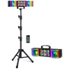 LGT22 RGB Party Light with Adjustable Tripod Stand, Music Sync & Remote Control
