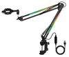 RGB LED Microphone Stand with App-Controlled Lighting