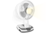 Technical Pro OF6W Rechargeable Desk & Wall Fan with LED Work Light, 2-Speed Portable Fan