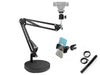 Technical Pro WEBCAMARM3P Webcam Technical Pro Suspension Boom Arm with Desk Clamp, Weighted Base, Phone Mount & 1/4
