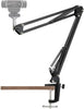 Technical Pro WEBCAMARM3P Webcam Technical Pro Suspension Boom Arm with Desk Clamp, Weighted Base, Phone Mount & 1/4