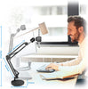 Technical Pro WEBCAMARM3P Webcam Technical Pro Suspension Boom Arm with Desk Clamp, Weighted Base, Phone Mount & 1/4