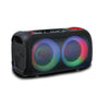 BOOMBOX61 Rechargeable Bluetooth Boombox Speaker with USB/TF, FM Radio, LED Lights & Microphone Input