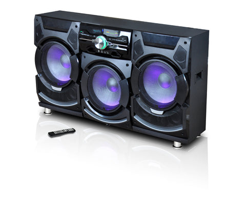 Rechargeable 8" Bluetooth LED Speaker with USB Card Inputs