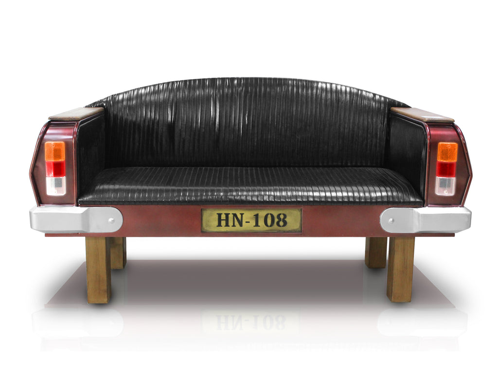 Vintage Car Couch with Bluetooth Speaker and Working LED Lights