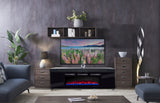 Professional Bluetooth TV Stand Entertainment System TV Stand Fireplace & LED Lights