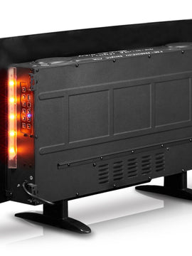 Electronic Fireplaces with Real Heat, Bluetooth Speakers & LED Mood Lighting