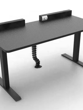 Single Motor Electric Stand Up Desk With Bluetooth Speaker System & LED Lighting