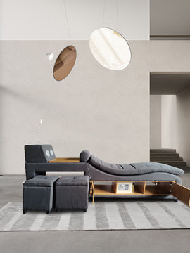 Lounge Chair Bedroom Accessory with Bluetooth Speaker