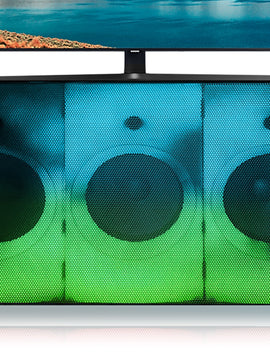 Triple 12'' Two way Bluetooth Loudspeaker with LED Glow Wall