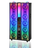 10 x 8" LED Bluetooth Party Speaker with Beer Dispenser & Wireless Mic