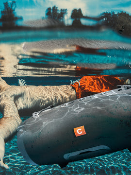 Rechargeable Waterproof Bluetooth Boombox Speaker with TWS & Built in Power Bank