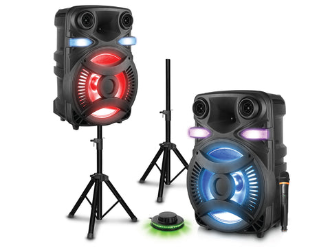 Bluetooth® Powered 2 x Dual 12" Speaker System