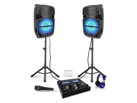 Rechargeable 12" Bluetooth LED Speaker with USB / TF Card Inputs
