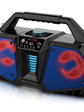 Rechargeable LED Bluetooth Boombox Speaker