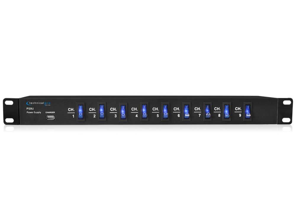 Technical Pro Technical Pro™ Rack Mount Power Supply with 5V USB ...
