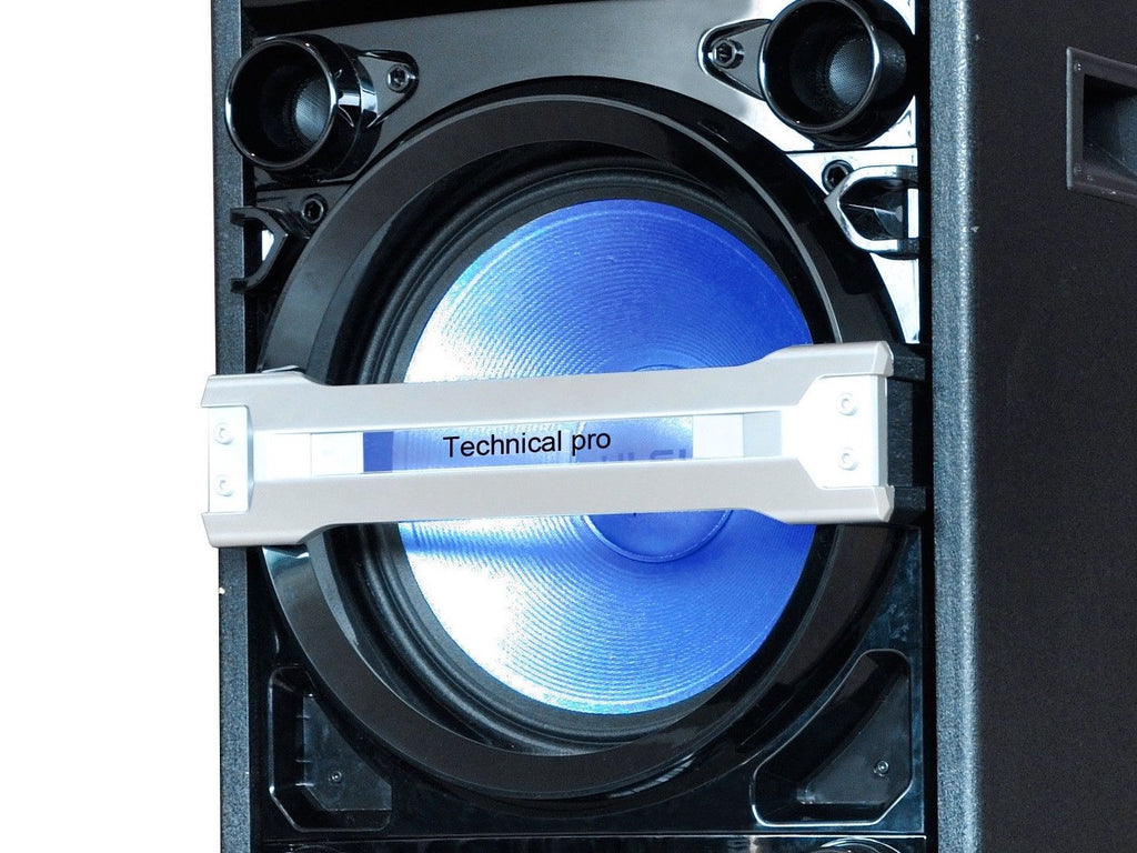 Professional Dual 15" Entertainment Center with Bluetooth and Built-in DVD Player