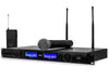 Technical Pro - Dual UHF Handheld Mic & Lapel Mic with Headset