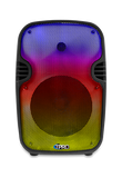 Rechargeable 12" Two way Bluetooth Loudspeaker with LED Glow Wall