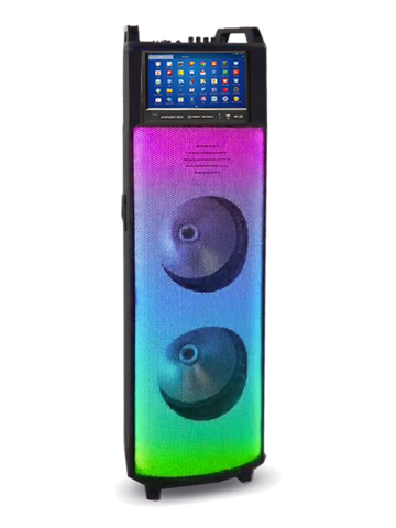 10 x 8" LED Bluetooth Party Speaker with Beer Dispenser & Wireless Mic