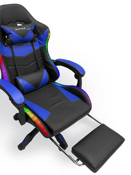 Massage Rocking Gaming Chair with Footrest