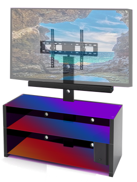 Professional Bluetooth Entertainment Center TV Stand With LED Lights & APP