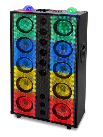 6 x 10" Bluetooth Speaker with Dynamic LED Wall