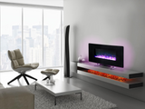 Electronic Fireplaces with Real Heat, Bluetooth Speakers & LED Mood Lighting