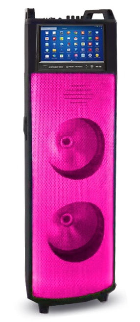 Technical Pro Bluetooth LED Tower Speaker with Light Show & 12” Android TouchS – Technical Pro